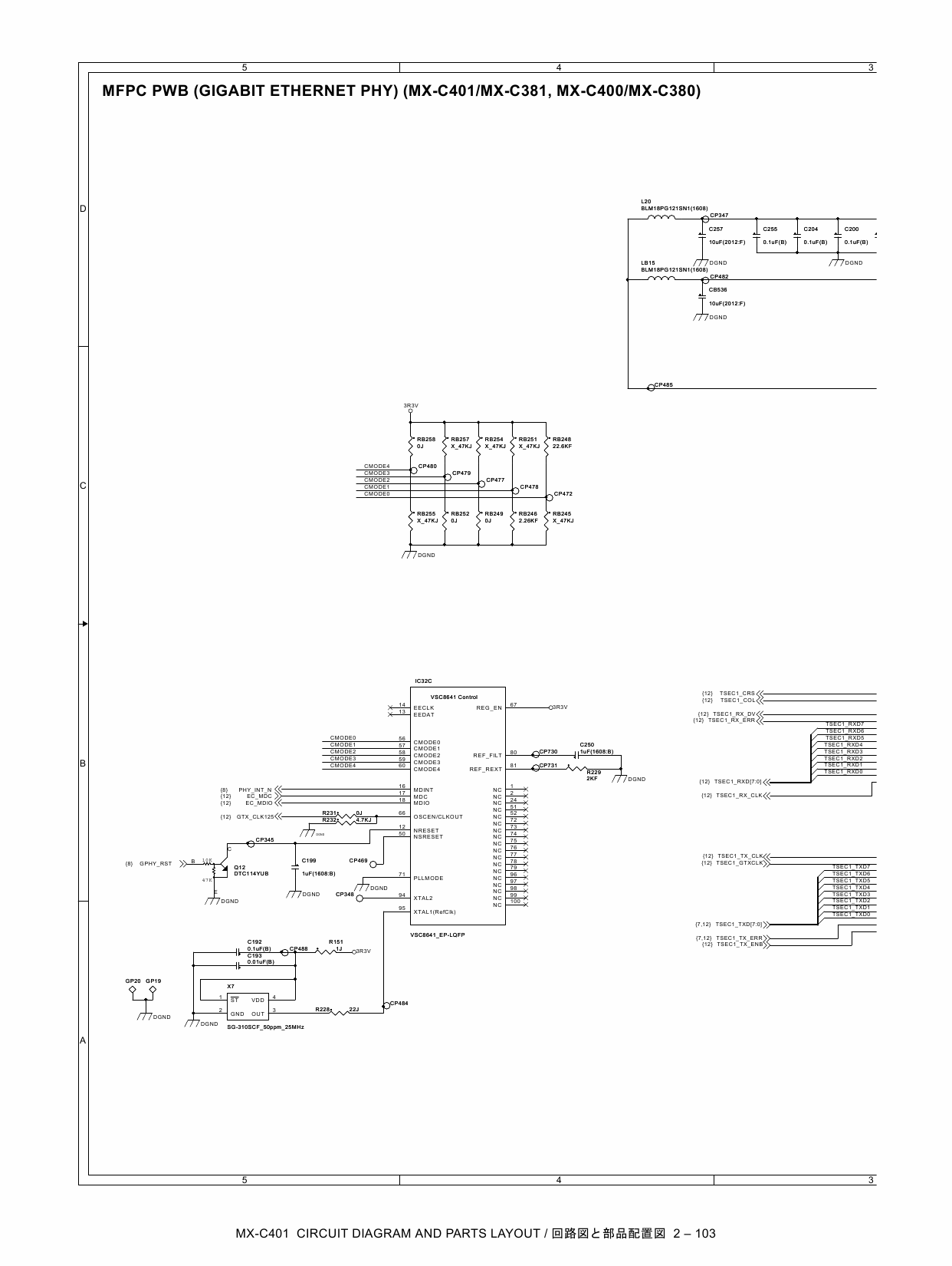 SHARP MX C310 C311 C380 C381 C400 C401 Circuit Diagrams-3